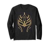 Mex-Art Demon Blue Lucha Libre Mexican Wrestler Legend Long Sleeve T-Shirt
