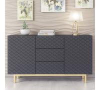 Mex Furniture LTD Sideboard Diamond Luxe 140cm - Dark Grey Mex Furniture LTD Dark Grey