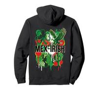 Mex-Irish Half Mexican Half Irish Shamrock Cactus Pride Flag Pullover Hoodie