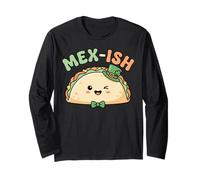 Mex-Ish Taco Half Irish Hat Mexican-Irish Funny St Patricks Long Sleeve T-Shirt