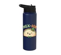 Mex-Ish Taco Half Irish Hat Mexican-Irish Funny St Patricks Stainless Steel Insulated Water Bottle