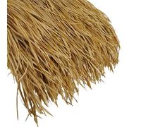 Mex SLE Artificial Thatch Tiles - Waterproof & UV-Resistant PE Thatch Roofing for Tiki Huts, Gazebos & Outdoor Spaces (47x50cm, 60pcs, Color A) - Durable & Eco-Friendly Decor