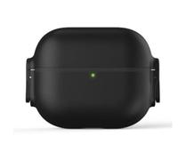 Mex4aced Protective Case for AirPods Pro 2, 2-Button for Open, White Black and Red. (Black)