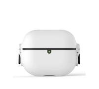 Mex4aced Protective Case for AirPods Pro 2, 2-Button for Open, White Black and Red. (White)