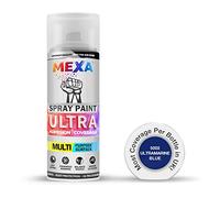 mexa Spray Paint | Ultramarine Blue | Perfect for Radiator, Plastic, Fabric, Metal, Bike, Marking | 400ml | RAL 5002