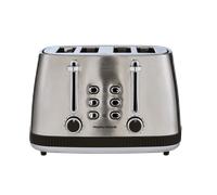 Morphy Richards Mexborough 4-Slice Toaster, Variable Browning Control, Black & Stainless Steel - 242901
