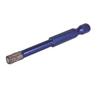 Mexco Wax filled Diamond Tile Drill Bit with Hex Fit for Drilling Porcelain, Ceramic, Stone - 6mm