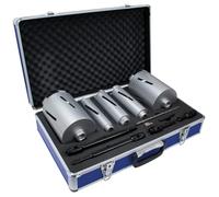 Mexco DCX90 Slotted Dry Core Drill, High-Performance Diamond Core for Drilling Masonry Materials - 38mm-127mm, 11 Piece Kit with Storage Case