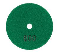 Mexco Diamond Dry Polishing Pad 4in (100mm) - Extra Fine 800 Grit, Hook & Loop Backed, for Marble, Granite & Natural Stone