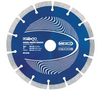 Mexco GPX10-15 General Purpose Concrete Diamond Blade, Cutting Disc for Non-Abrasive Building Materials - 230mm, 15mm Segment Height, 22.23mm Bore
