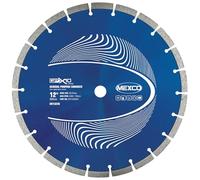 Mexco GPX10 General Purpose Concrete Diamond Blade, Cutting Disc for Non-Abrasive Building Materials - 300mm, 10mm Segment Height, 22.23mm Bore