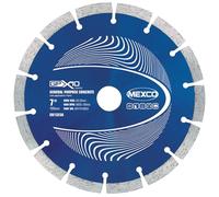 Mexco GPX10 General Purpose Concrete Diamond Blade, Cutting Disc for Non-Abrasive Building Materials - 180mm, 10mm Segment Height, 22.23mm Bore