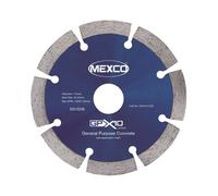 Mexco GPX10 General Purpose Concrete Diamond Blade, Cutting Disc for Non-Abrasive Building Materials - 115mm, 10mm Segment Height