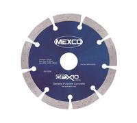 Mexco GPX10 General Purpose Concrete Diamond Blade, Cutting Disc for Non-Abrasive Building Materials - 125mm, 10mm Segment Height