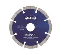 Mexco GPX10-8 General Purpose Concrete Diamond Blade, Cutting Disc for Non-Abrasive Building Materials - 115mm, 8mm Segment Height