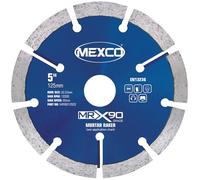 Mexco MRX Mortar Raking Diamond Blade, for Fast Removal of Mortar Joints & Cutting Lead Flashing Channels - 125mm, 7mm Segment Height, 22.23mm Bore