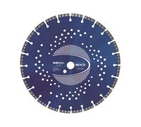 Mexco Tri-Purpose Diamond Blade XCEL Grade - Superior, High-Performance Multi-Material Cutting Disc for Concrete, Asphalt, Slate, Brick - 350mm, 10mm Segment Height, 25.4mm Bore