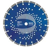 Mexco Tri-Purpose Diamond Blade 300mm XCEL Grade - Superior, High-Performance Multi-Material Cutting Disc for Concrete, Asphalt, Slate, Brick - 300mm, 10mm Segment Height