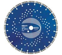 Mexco Tri-Purpose Diamond Blade XCEL Grade - Superior, High-Performance Multi-Material Cutting Disc for Concrete, Asphalt, Slate, Brick - 350mm, 10mm Segment Height, 25.4mm Bore