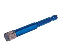 Mexco Wax filled Diamond Tile Drill Bit with Hex Fit for Drilling Porcelain, Ceramic, Stone - 10mm