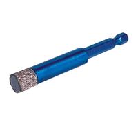 Mexco Wax filled Diamond Tile Drill Bit with Hex Fit for Drilling Porcelain, Ceramic, Stone - 12mm