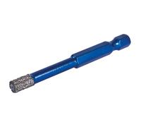 Mexco Wax filled Diamond Tile Drill Bit with Hex Fit for Drilling Porcelain, Ceramic, Stone - 6mm