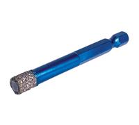 Mexco Wax filled Diamond Tile Drill Bit with Hex Fit for Drilling Porcelain, Ceramic, Stone - 8mm