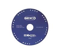 Mexco Xcel Grade Metal Cut Diamond Blade, 125mm x 22mm Bore, Perforated Steel Core