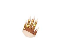 Mexegy 15Pcs Chunky Gold Irregular Dome Knuckle Ring Set for Women,Vintage Aesthetic Geometric Stacked Midi Finger Ring,Charm Party Jewelry Accessories Gifts, L, Alloy Steel, No Gemstone