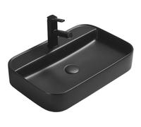 Mexen Bathroom Sink with a Single Bowl Sofia - Black matt - 22156085