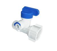 MEXEWORD 1/2'' Thread to 1/4 3/8 Tube Water Adapter RO Feed Ball Valve Faucet Water Filter Reverse Osmosis System for Water Purifier Tap(1I2 to 1I4)