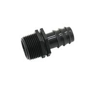 MEXEWORD 1" Male Threaded To 25mm 32mm Hose Barb Connector Garden Hose Water Pipe Tap Connector Adapter 2Pcs(25MM Outer diameter)