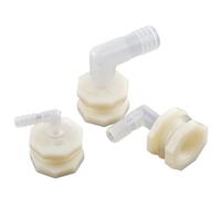 MEXEWORD 1 Set ABS 1/2 Inch To 6.4~20mm Elbow Water Tank Connector Aquarium Garden Irrigation Hose Joint Water Pipe 90 Degree Adapter For Garden Irrigationaquarium,pump Filter(19.5mm)
