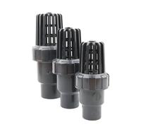 MEXEWORD 1pc 20 25 32 40 50mm PVC Check Valve Bottom Valve Pump Water Filter Aquarium Tank PVC Pipe Adapter(50mm)