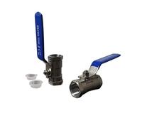 MEXEWORD 1Pc 3/4'' DN20 1/2'' DN15 BSPT Stainless Steel SS304 Pipe Ball Valve Female Threaded ON-OFF Ball Valve Straight Direct Valve(DN15)