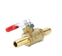 MEXEWORD 1pcs Ball Valve 6mm-12mm Pneumatic Connector Handle Hose Barb Inline Brass Water Oil Air Gas Fuel Line Shutoff Ball Valve Pipe Fittings(12mm Barb)