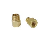 MEXEWORD 1pcs Pipe Fitting Adapter 1/8" 1/4" 3/8" 1/2" BSP Female To M12 M14 M16 M18 M20 M22 Metric Male Thread Brass Pipe Fitting Adapter Coupler Connector(F BSP1l2-M M14x1.5)