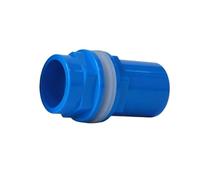 MEXEWORD 20~50mm Black/Blue/White Aquarium Connector PVC Waterproof Pipe Butt Fish Tank Straight Fitting Joint Fish Tank Tool Accessories(Blue,ID 25mm)