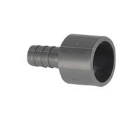 MEXEWORD 2Pcs 20mm To 8/10/12/14/16/18mm Barbed PVC Straight Reducing Connector Aquarium Air Pump Joint Fish Tank Pipe Adapter(Grey,20mm to 8mm)