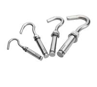 MEXEWORD 304 Stainless Steel Expansion Screw Hooks Lifting Ring Clothes Hook M5 M6 M8 M10(M6)