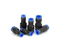 MEXEWORD 5pcs PG4-6 4-8 6-8 6-10 8-10 8-12 10-12mm Air Hose Tube Straight Union Reducer Fitting Pneumatic Push to Connect(8mm to 12mm)