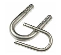 MEXEWORD 6 8 10 12 16 20 25mm Hose Barb 304 Stainless Steel U shaped Bend Hosetail Pipe Fitting Connector Water Gas Oil(16mm)