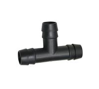 MEXEWORD 8pcs Black 16mm Hose Tee 1/2" T-Type Connector for Home Drinking Fountains, Irrigation & Industrial Use