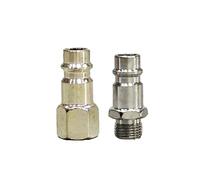 MEXEWORD M8 M10 M11 M12 M13 M14 1/8" 1/4" 3/8" 1/2" BSP NPT Male Female Pneumatic Fitting European EU Euro Type Air Line Quick Fitting Pipe Fittings Hardware Accessories 1PCS(Male-M12x1)