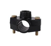 MEXEWORD OD75mm Pipe Clamp Saddle Drain Adapter OD 25m/32mm Pipe To 1/2'' 3/4" Female Thread Pipe Water Splitter Repair Reducing Coupling(32mm to 1I2 F-Thread)