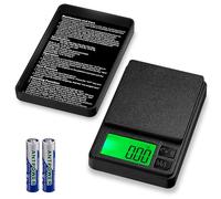 Mexgcom Precision Scales 0.01 g/1000 g, Pocket Scales Portable with LCD Display, Kitchen Scales Multifunction Switchable 7 Units, Peeling Function, Counting Function, for Spices, Ingredients, Healing