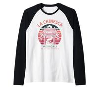 Mexicali La Chinesca Mexico Chinatown Baja California Dragon Raglan Baseball Tee