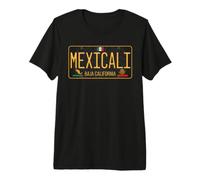 Mexicali Mexico License Plate Aztec Baja Cali Cachanilla Premium T-Shirt