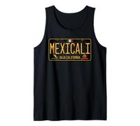 Mexicali Mexico License Plate Aztec Baja Cali Cachanilla Tank Top
