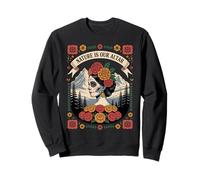 Mexican-American Catrina Nature Altar Dia de los Muertos Sweatshirt